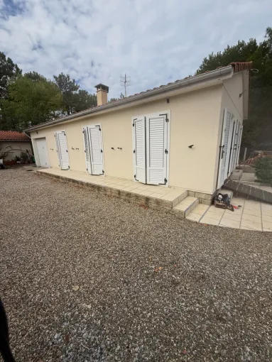 Rénovation de façade avec notre hydrofuge thermique coloré Le Barp, Bassin d'Arcachon, LSR HABITAT