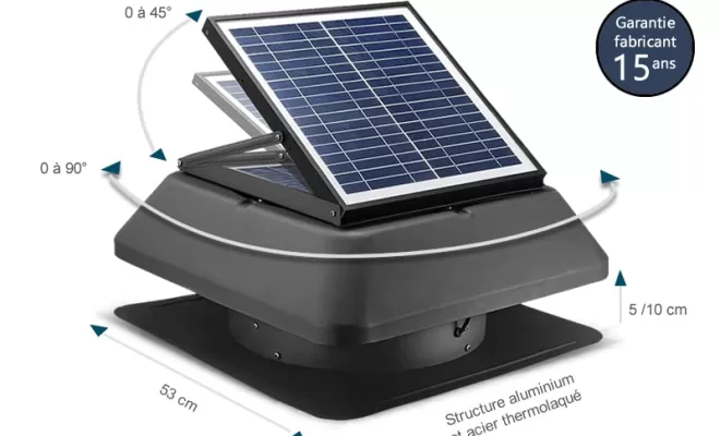 extracteur d'air solaire autonome 